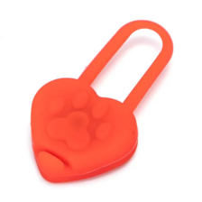 Nobleza silikónové svetielko LED na obojok červené